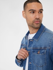 Threadbare Blue Classic Denim Jacket - Image 4 of 4