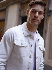 Threadbare Ecru Classic Denim Jacket - Image 4 of 4