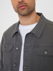 Threadbare Grey Classic Denim Jacket - Image 4 of 4