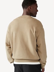 Lacoste Washed 100% Cotton Brown Sweatshirt - Image 1 of 1