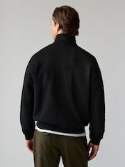 Schwarz - Lacoste Croc-Effekt Signature-Sweatshirt aus 100% Baumwolle - Bild 2 von 4