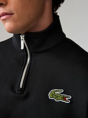 Schwarz - Lacoste Croc-Effekt Signature-Sweatshirt aus 100% Baumwolle - Bild 3 von 4