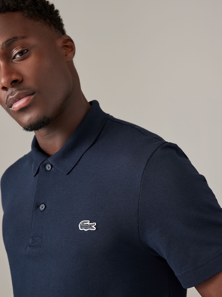 Lacoste Regular Fit Cotton Blend Ottoman Polo Shirt - Image 3 of 4