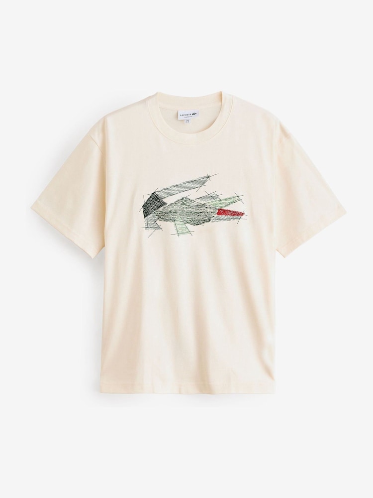 Lacoste Holiday 100% Cotton T-Shirt - Image 5 of 5 Lacoste Holiday 100% Cotton T-Shirt - Image 5 of 5