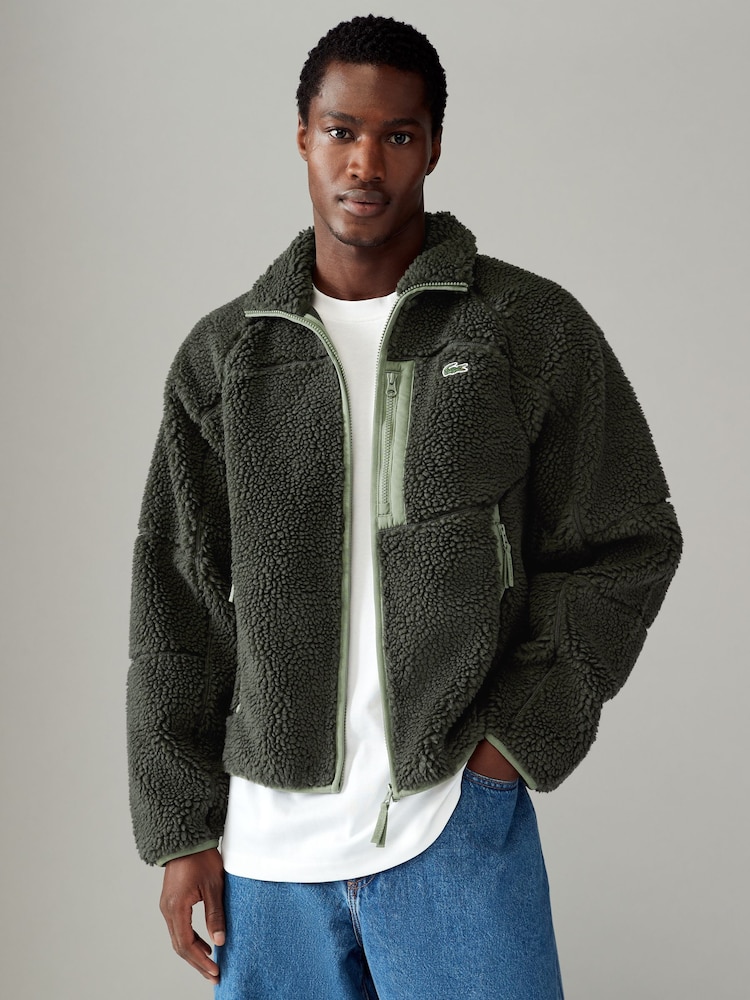 Lacoste Fleece Zipped Jacket - Image 1 of 4