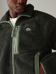 Lacoste Fleece Zipped Jacket - Image 3 of 4