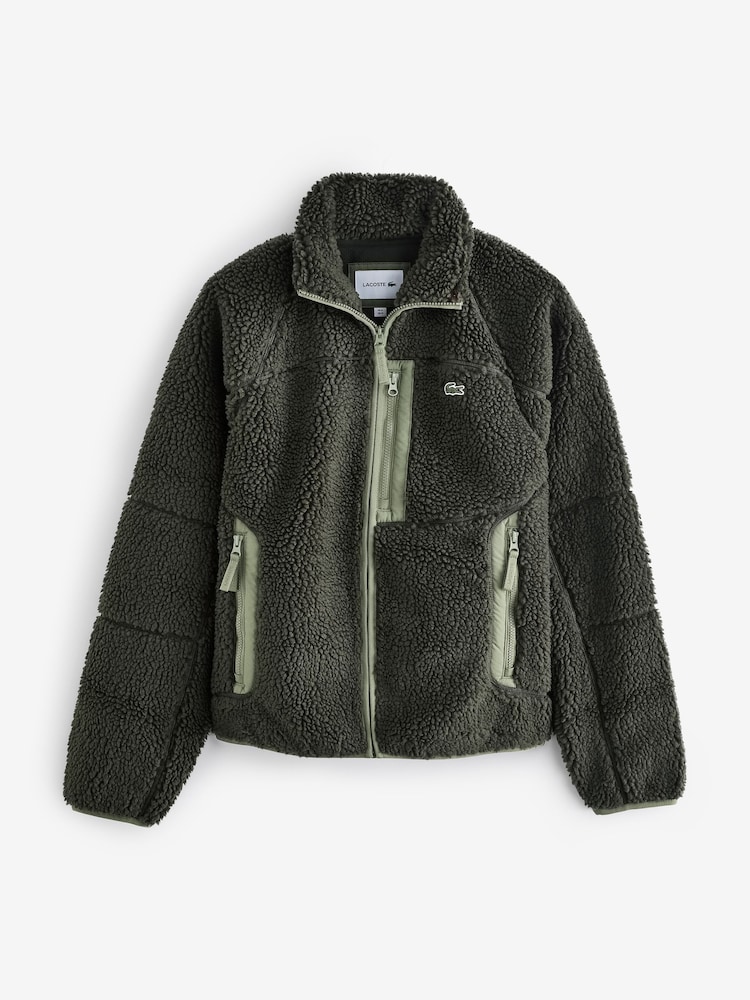 Lacoste Fleece Zipped Jacket - Image 4 of 4
