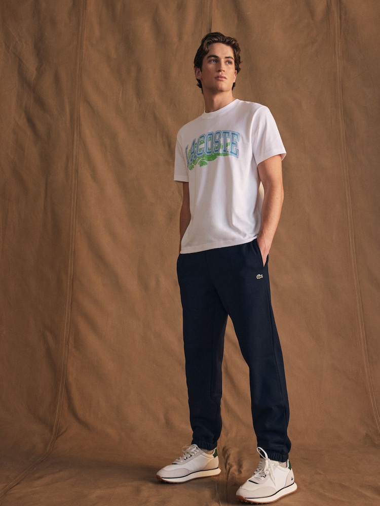 Lacoste Printed Logo 100% Cotton White T-Shirt - Bild 2 von 8
