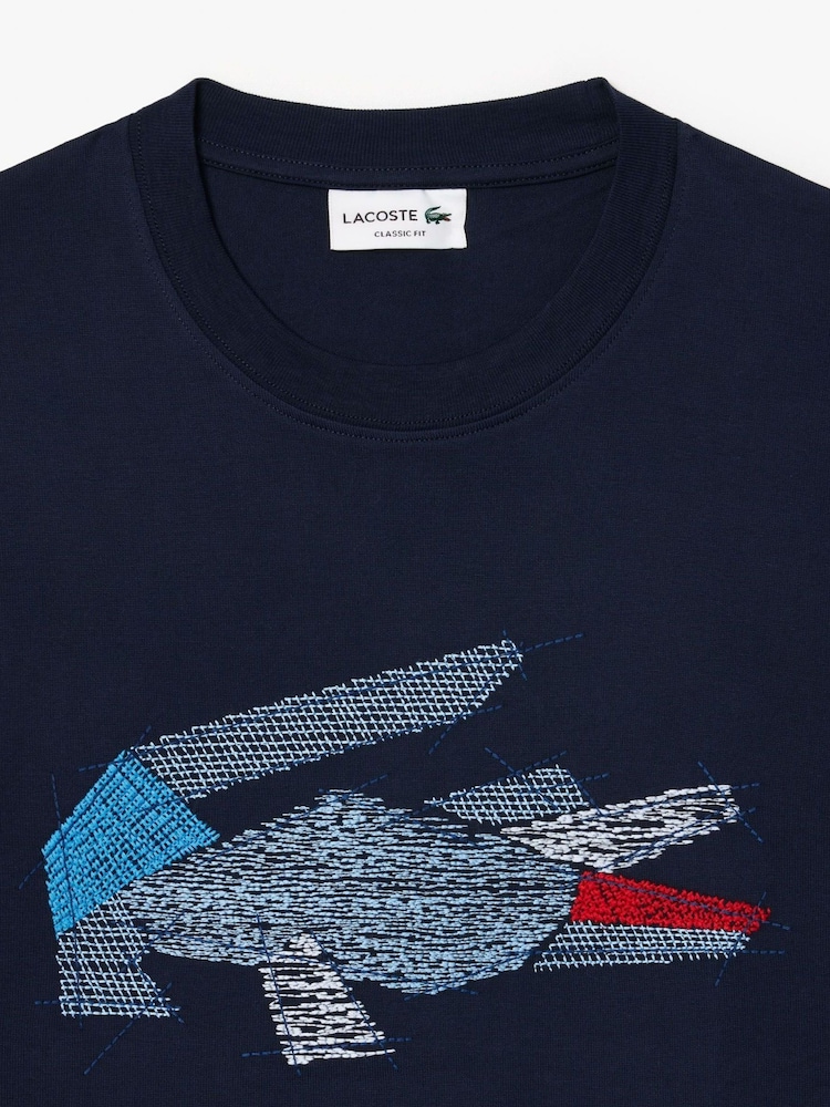 Lacoste Holiday 100% Cotton T-Shirt - Image 6 of 6