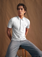 Lacoste Regular Fit Cotton Blend Ottoman Polo Shirt - Image 1 of 8