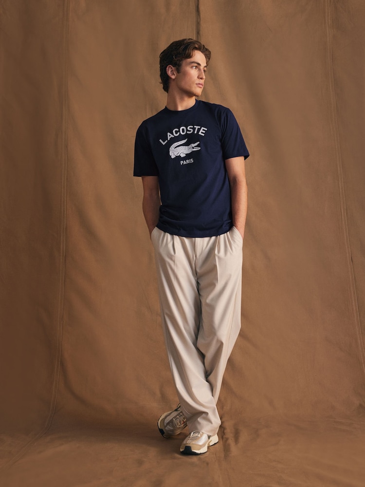 Lacoste Soft Branding 100% Cotton T-Shirt - Image 3 of 7