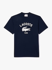 modra - Lacoste Mehka blagovna znamka 100% bombažna majica - Slika 5 iz 7