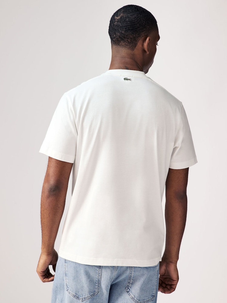 Crema - Camiseta de algodón con marca suave 100 % de Lacoste - Imagen 2 de 4 Crema - Camiseta de algodón con marca suave 100 % de Lacoste - Imagen 2 de 4