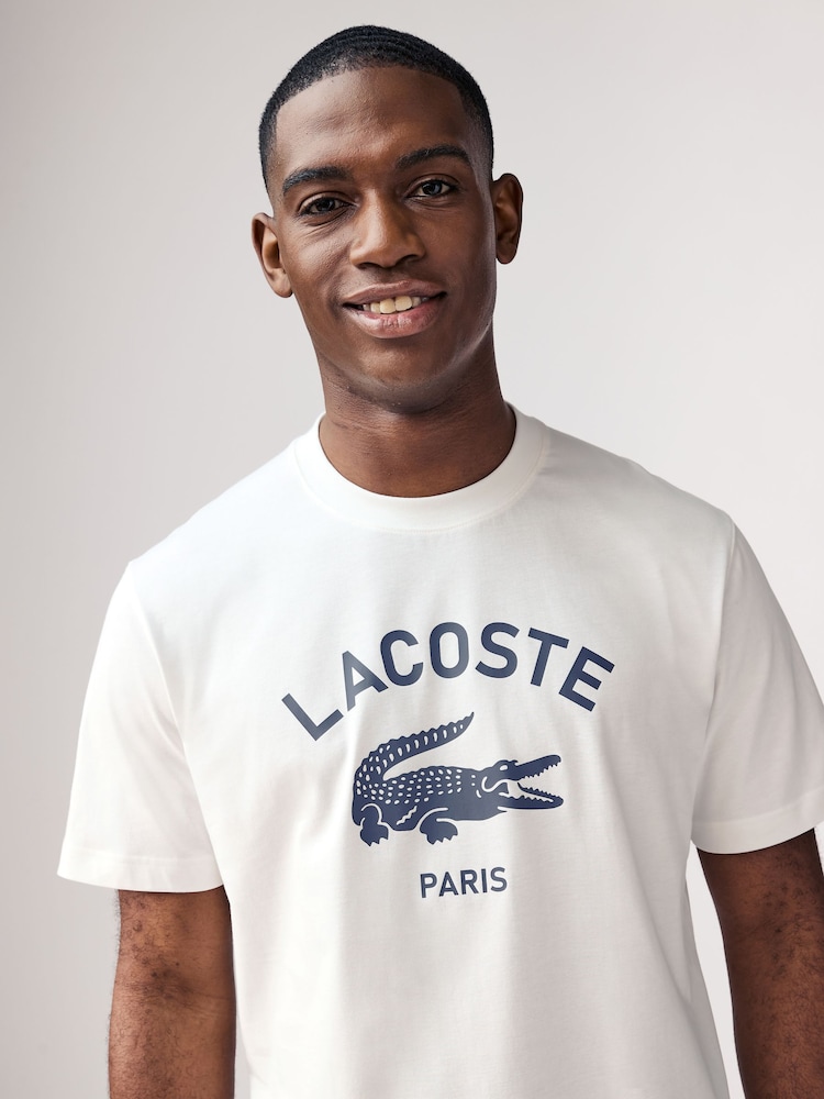 Lacoste Soft Branding 100% Cotton T-Shirt - Image 3 of 4