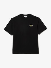 Lacoste Croc Effect Signature T-Shirt - Imagen 1 de 2