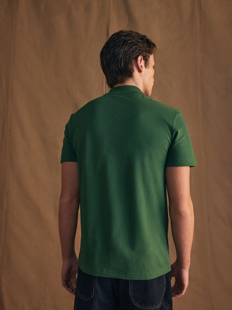 Lacoste Regular Fit Cotton Blend Ottoman Polo Shirt - Image 3 of 8