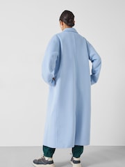 Blau - Hush Iris Entspannter langer Mantel​​​​​​​ - Bild 2 von 5
