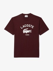 rjava - Lacoste Mehka blagovna znamka 100% bombažna majica - Slika 5 iz 7