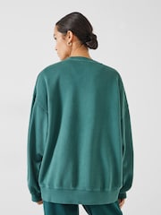 Hush Green Oversized Quaden Sweatshirt - Image 3 of 5