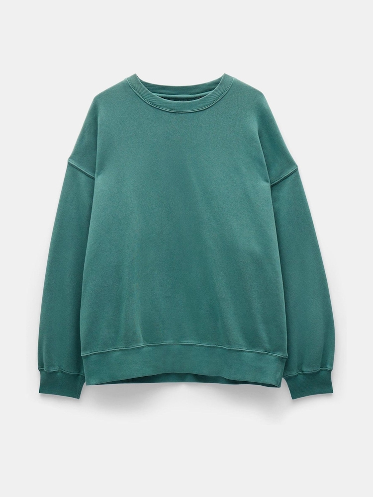 Hush Green Oversized Quaden Sweatshirt - Image 5 of 5