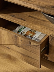 Dark Bronx Bronx Marquetry Oak Effect Up To 60 Inch TV Unit - Image 3 of 7