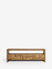Dark Bronx Bronx Marquetry Oak Effect Up To 60 Inch TV Unit - Image 4 of 7