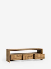 Dark Bronx Bronx Marquetry Oak Effect Up To 60 Inch TV Unit - Image 7 of 7