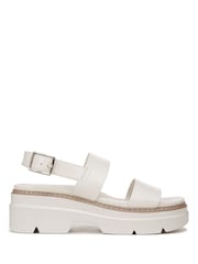 Weiß - Naturalizer Darry Plateau-Sandalen mit Fersenriemen - Bild 1 von 7