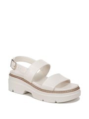 Weiß - Naturalizer Darry Plateau-Sandalen mit Fersenriemen - Bild 3 von 7