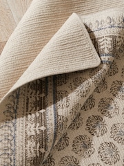 Natural 100% Cotton Mabel Woodblock Rug - Image 6 of 7