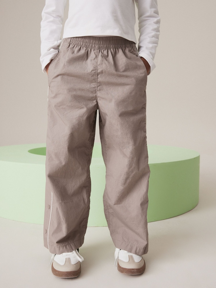 Stone Wide Leg Woven 100% Cotton Trousers (3-16yrs) - Image 2 of 7
