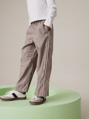 Stone Wide Leg Woven 100% Cotton Trousers (3-16yrs) - Image 3 of 7