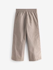 Stone Wide Leg Woven 100% Cotton Trousers (3-16yrs) - Image 6 of 7