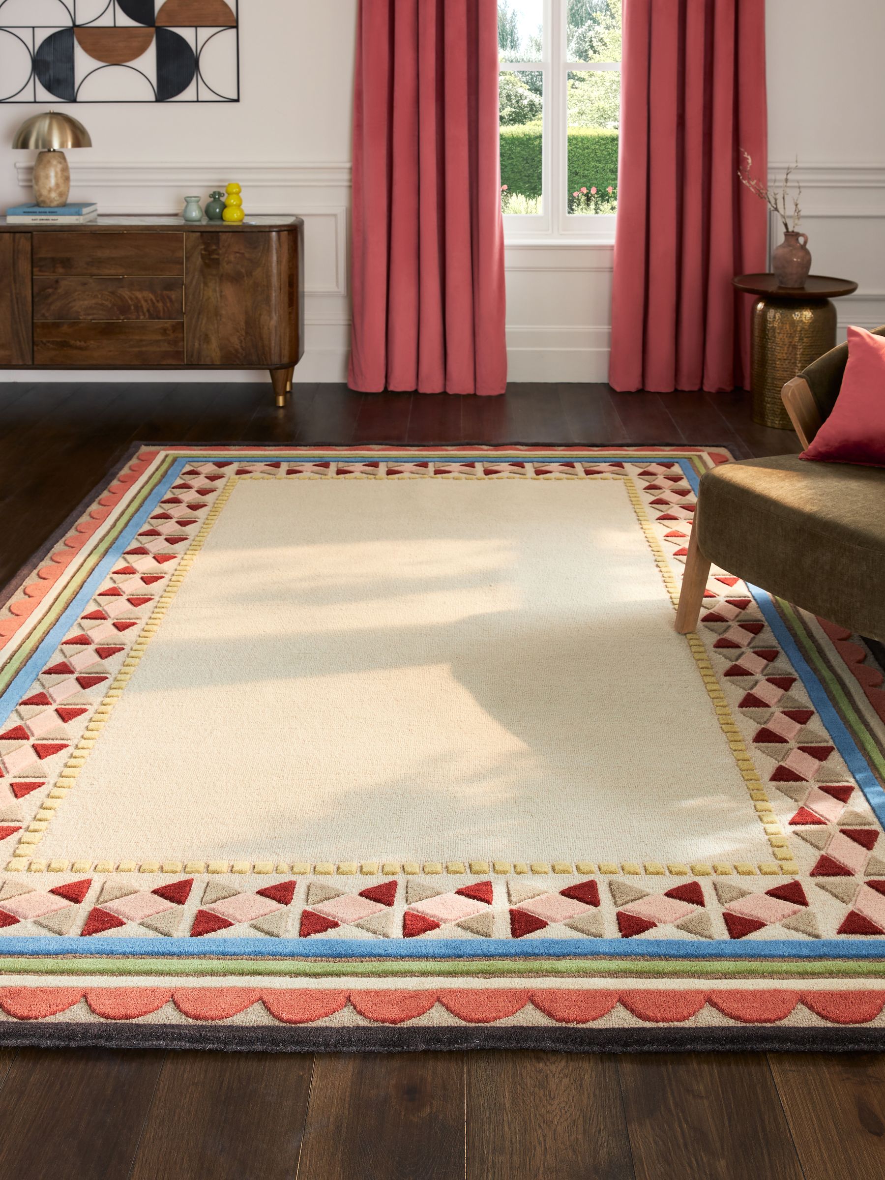 Buy Natural Chester Border Rug from the Next UK online shop