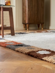 Natural Noah Retro Multi Border Rug - Image 3 of 7