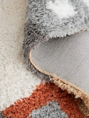 Natural Noah Retro Multi Border Rug - Image 6 of 7