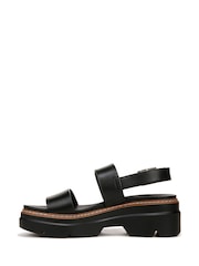 Schwarz - Naturalizer Darry Plateau-Sandalen mit Fersenriemen - Bild 3 von 8