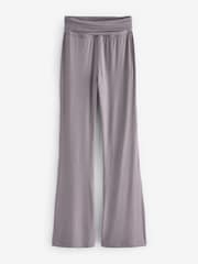 Пурпурный - self. Foldover Waistband Trousers - Image 7 of 8