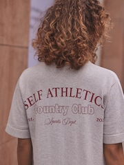 self. Grey 100% Cotton Knit T-Shirt - Image 2 of 3