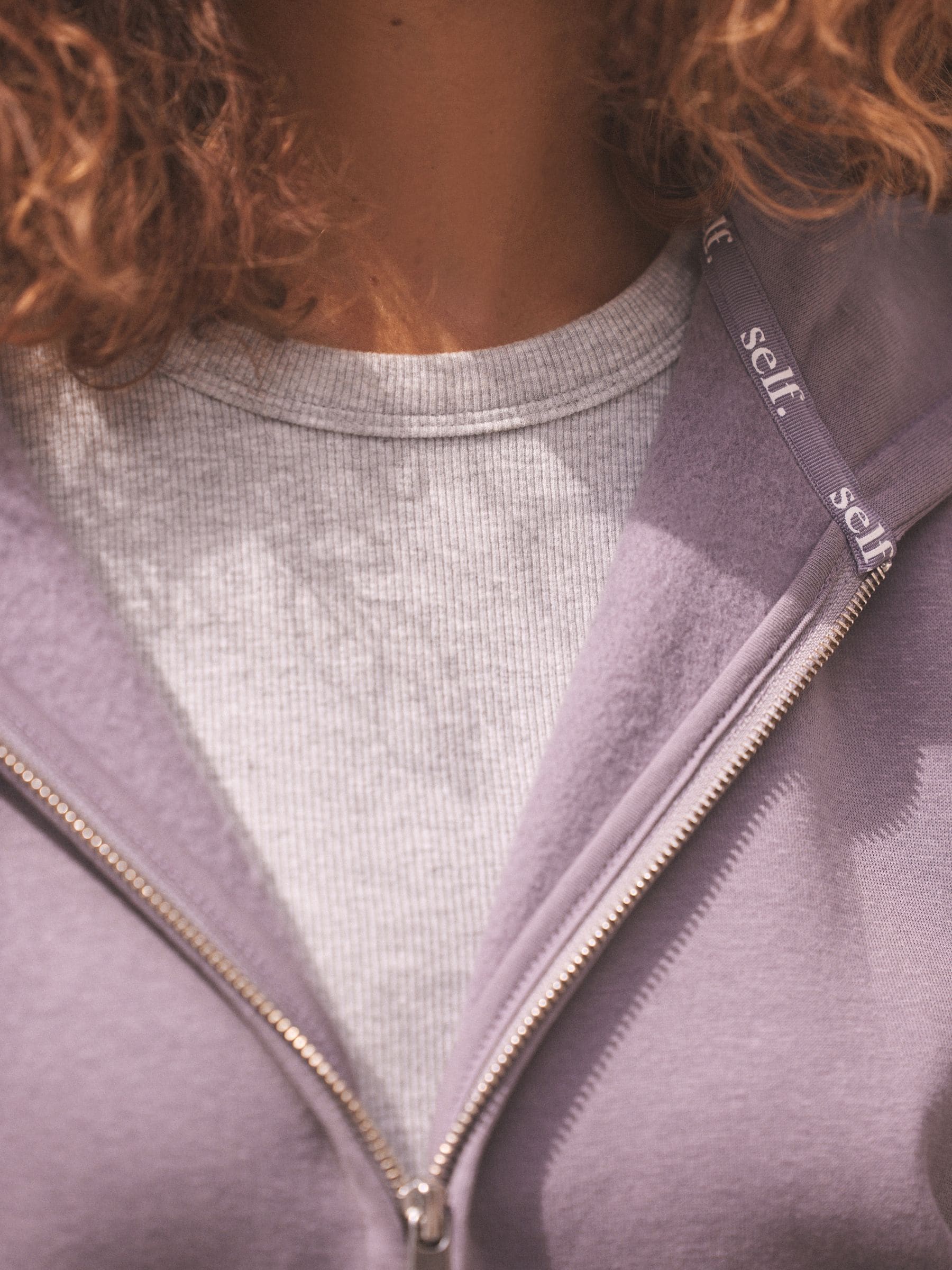 Saint Bones Pixel Lavender Zip-Up Hoodie