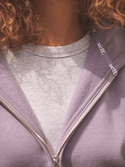 self. Purple Full Zip Hoodie - Image 6 of 6