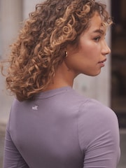 self. Purple Long Sleeve Crew Top - Image 5 of 6