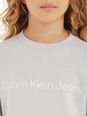 سويت شيرت قطن 100% بشعار من Calvin Klein - صورة 4 من 5