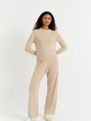 Chinti & Parker Cream Cropped Sporty Jumper - Image 1 of 3