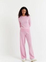 Chinti & Parker Pink Cropped Sporty Jumper - Image 1 of 3