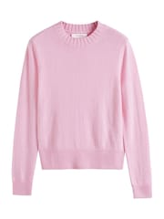 Chinti & Parker Pink Cropped Sporty Jumper - Image 3 of 3