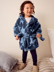 Navy Blue Star Fleece Robe (9mths-16yrs) - Image 2 of 7