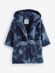 Navy Blue Star Fleece Robe (9mths-16yrs) - Image 5 of 7
