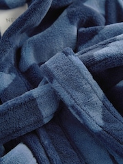 Navy Blue Star Fleece Robe (9mths-16yrs) - Image 7 of 7