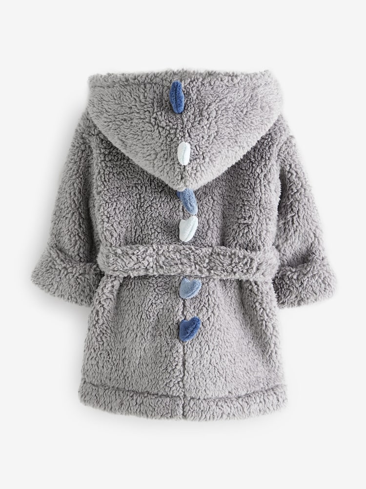 Grey/Blue Dino Spike Robe (9mths-12yrs) - Image 6 of 7